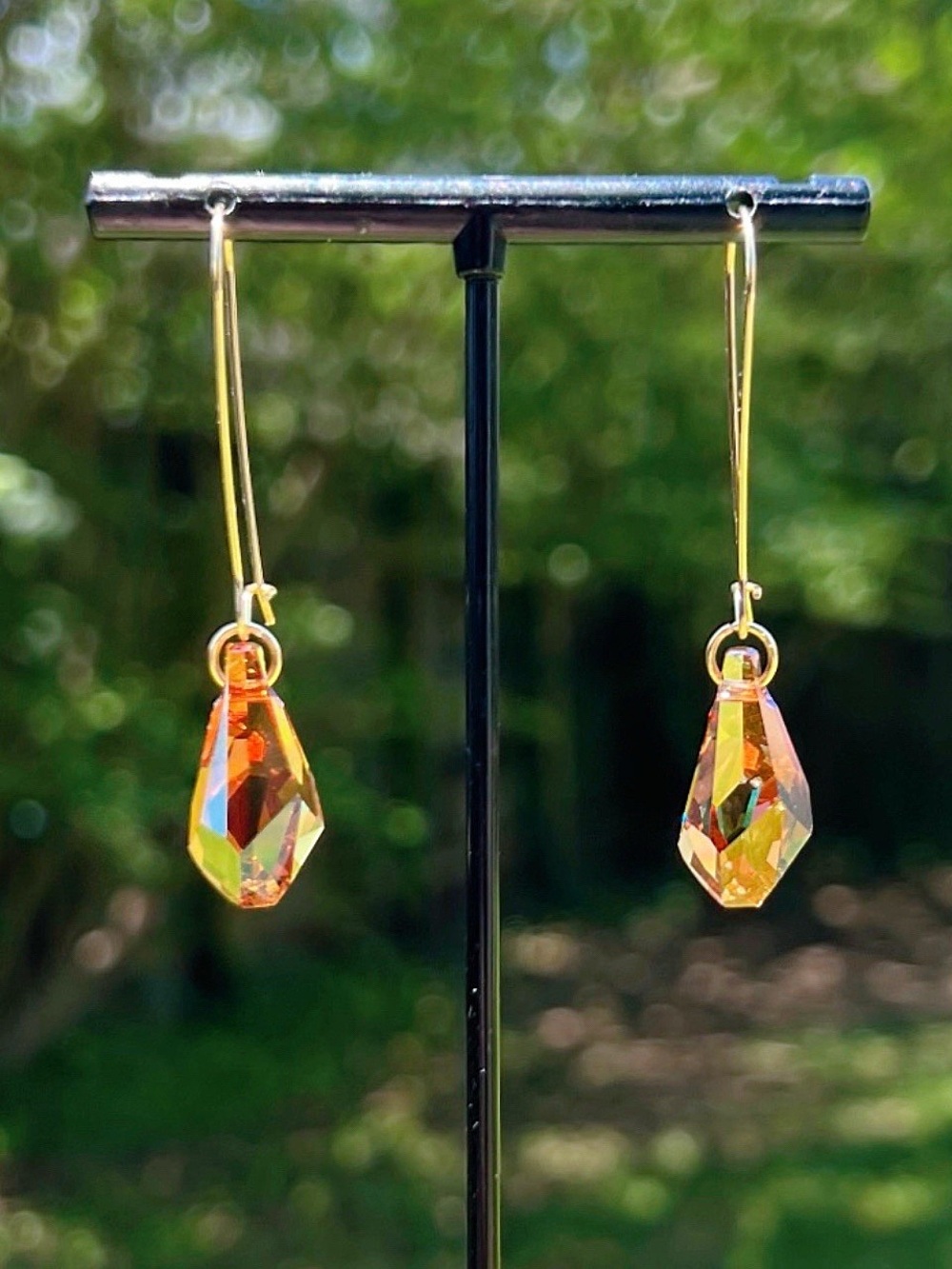 Amber Drop Earrings